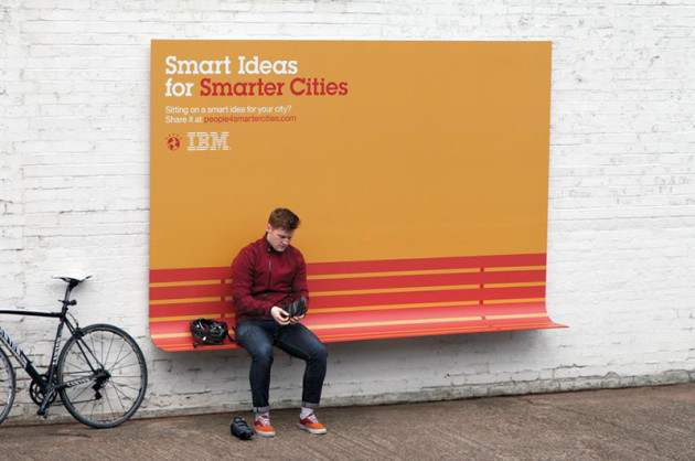 Реклама IBM под слоганом «Умные идеи для умного города»