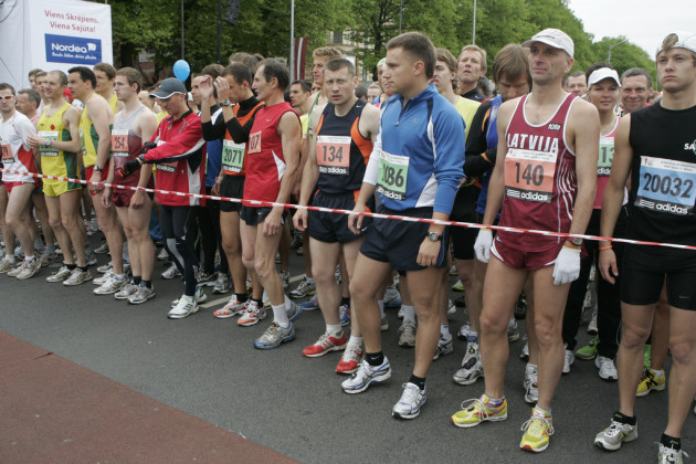 Так проходил Nordea Riga Marathon в 2009 году