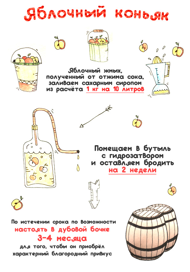 крепкий алкоголь из яблок